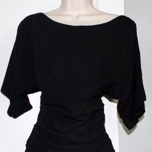 WHBM Form Fitting Black Top